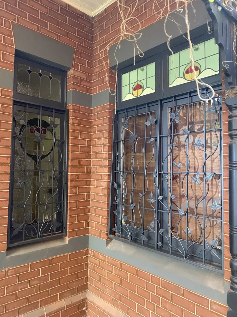 Security Window Grille - Botanical Vine (Design 2)