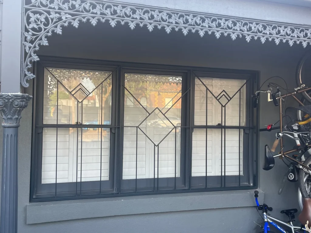 Steel Window Grille - Leadlight (Art Deco)